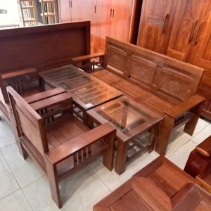 Bàn khách sồi pmxd đối nhỏ